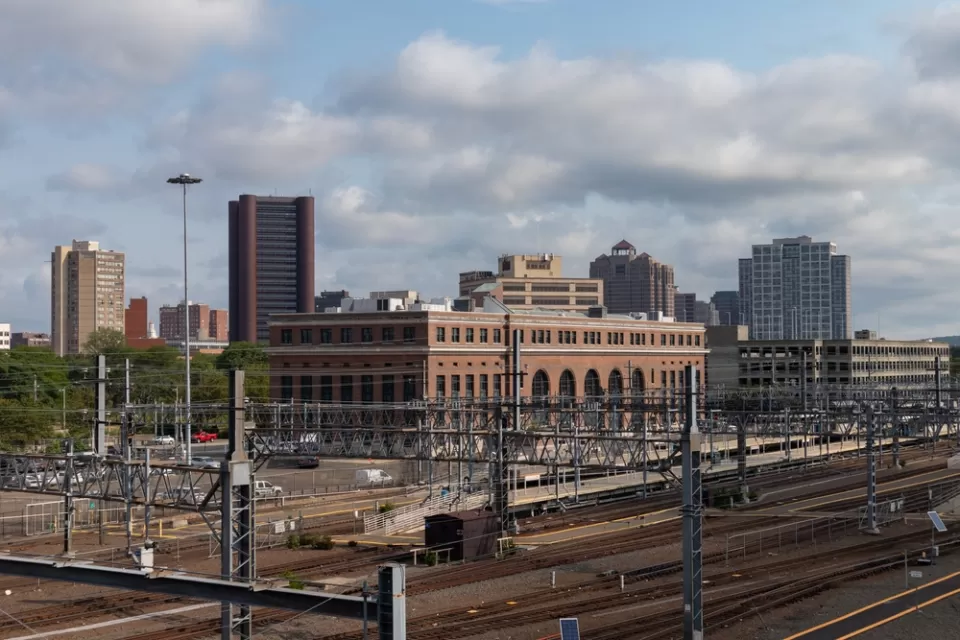 Train station in New Haven, Conncticut